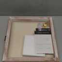 TJ.MOREE Flowers Shadow Box Display Case 11 x 11 Shadow Box Frame with Glass Window Door Farmhouse Picture Frame Wedding Bouquet Memorabilia Photos Memory Box for Keepsakes - White Pink