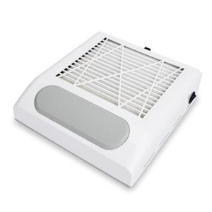 Nail Dust Collector, Electric Acrylic Nail Fan Dust Collector with Detachable Reusable Filter Dust Suction Machine for Nail Salon, Nail Polishing (White)