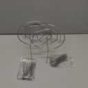 2PCS Air Fryer Rack Round with 24 Skewers, 6 Inch Air Fryer Skewer Stand, Stainless Steel Hanging Oven Skewers Rack Accessories, Multifunctional Grill for Cooking Kebabs