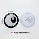 Noonnoon Reflective Sticker Warning Safety Eyes for Cars, Trucks, Heavy Vehicle, Trailer Made in South Korea (White Medium)