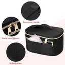 Fasrom Wearable Breast Pump Bag Compatible with Momcozy, Medela and Elvie Hands Free Pumps, Portable Carrying Case with Waterproof Mat for Working Moms Travel, Black (Bag Only, Patent Design)