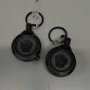 MNGARISTA Upgraded Heavy Duty Retractable Keychain with Belt Clip, 10 OZ Retraction, 31.5" Stainless Steel Cord Key Chain, 3K Carbon Fiber ID Badge Reel Holder with Badge Strap and Key Ring, 2 Pack