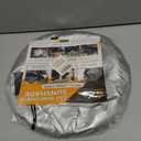 EcoNour Car Windshield Sun Shade  B&W American Flag USA Patriotic Design 240T Polyester Foldable Front Window Shade for SUV & Trucks  UV Ray Blocker  Medium (64x32 Inch) Sun Protector