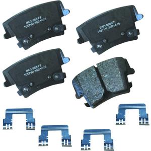 Bendix Premium SBC1057VR Ceramic Rear Brake Pads for Chrysler 300 2022-2005, Dodge Challenger 2022-2009, Charger 2022-2006, Magnum 2008-2005