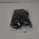 OYOANGLE Men's Baggy Wide Leg Pants Zipper Fly Pleated Trousers Business Casual Dress Pants with Pocket (Black)