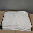 Serta Goose Feather Down Fiber Cotton Comforter King Size - 100% Cotton Duvet Insert - Hotel Luxury Hypoallergenic Bedding Comforter All Season Medium Warmth 106 x 90 Inch White