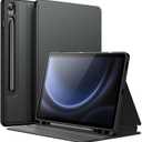 JETech Case for Samsung Galaxy Tab S10 Lite / S10 FE / S9 FE 10.9-Inch with S Pen Holder, Slim Folio Stand Protective Tablet Cover, Multi-Angle Viewing (Black)