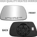 Passenger Side Mirror Replacement for 2005 2006 2007 2008 2009 2010 Jeep Grand Cherokee Mirrors Glass - Convex Mirror Glass, Right Side Rear View Mirror with Heated (5142874AA)