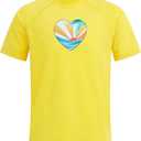 Kanu Surf Girls' Karlie Rash Guard UPF 50+ Sun Protection Short Sleeve Swim Shirt (12)