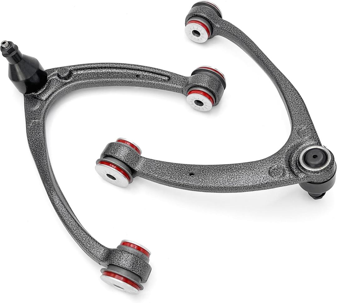 Front Upper Control Arms w/Ball Joints For 2007-2013 Chevy Silverado Tahoe Avalanche Suburban GMC Sierra Yukon XL Cadillac Escalade EXT ESV K80669 K80670-(2pc Set)