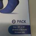 Hilph Full Foot Ice Pack Gel Sock for Hot & Cold Therapy - Reusable Cooling Sock for Toe Pain, Plantar Fasciitis & Hot Feet - Easy Slip On Design for Chemotherapy, Postpartum Recovery, 1 Pair, Blue, One Size 33" x 10"