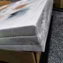 3-Pcs Framed Watercolor Daisy Flower Canvas Wall Art Colorful Plant Decor Pink Wildflower Pictures Print Farmhouse Floral Painting Wall decor for Living Room Bedroom Bathroom12x16Inch