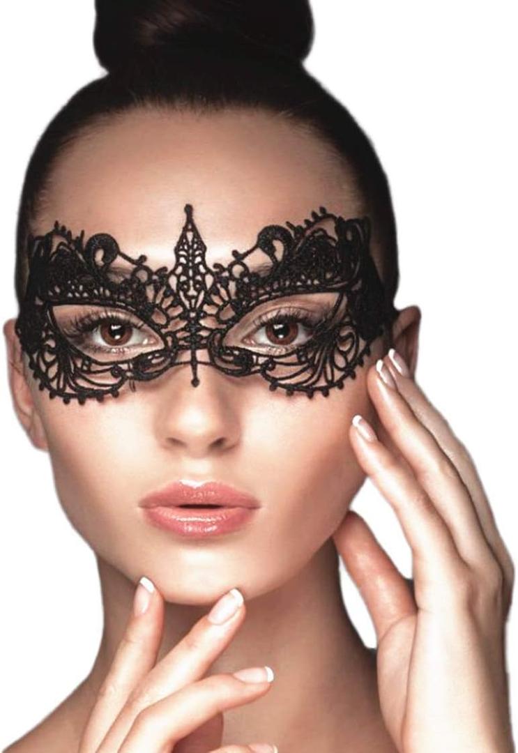 Exlinonline Lace Masquerade Mask Elastic,Fit for Adult,Soft Gentle Material,Specially For Costume,Thememed Party