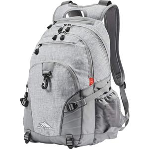 High Sierra Loop Backpack, Travel, or Work Bookbag with tablet sleeve, One Size, Silver Heather