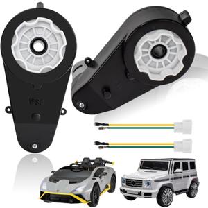 2Pcs 24V Replacement Parts for Kids Ride On Toy Car,24 Volt 40000RPM Gear Box for Kids Electric Ride On Toy Car,24V RS555 Rides On Toys Cars Conversion High Speed Drive Engine Motor Gearbox