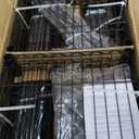 Heavy Duty Garment Rack Clothes Rack, Large Metal Closet Organizer System Storage Wardrobe, Freestanding Clothing Rack with 9 Adjustable Wire Shelves&3 Hang Rods, MaxLoad 1500lbs (Black)