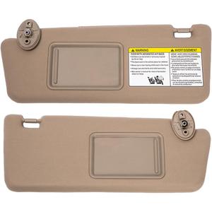 Sun Visor Sunvisor Without Light Left and Right Side Compatible with Tacoma 2005 2006 2007 2008 2009 2010 2011 2012 05 06 07 08 09 10 11 12 Replacement for 74320-04181-E1, 74310-35C00-E0 Beige