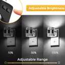 L LOHAS LED 2 Pack 3CCT Night Lights Plug into Wall, 3000K/4000k/5000K Adjustable Color Temperature Night Light,Bubble Nightlight with Dusk to Dawn Sensor for Rooms Bathroom Hallway