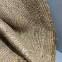 FRELISH DECOR Handwoven Jute Area Rug - 6 feet Round - Natural Yarn - Rustic Vintage Beige Braided Reversible Rug - Eco Friendly Rugs for Bedroom - Kitchen - Living Room - Farmhouse (6' Round)
