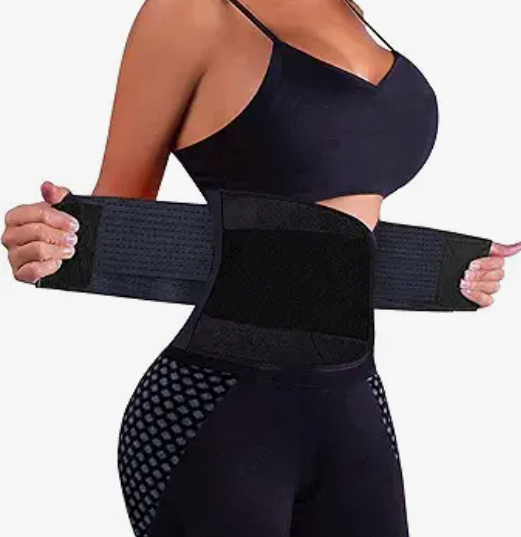 VENUZOR Waist Trainer Belt for Women - Waist Cincher Trimmer - Slimming Body Shaper Belt - Sport Girdle Belt (UP Graded) Size M