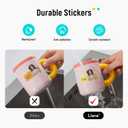 Liene Sticker Paper & Cartridge (Enhanced Adhesion Version) - Includes 2 Ink Cartridge Refills & 72 Sheets of 4x7" Printable Sticker Paper, Dye Sublimation, Compatible Only with Liene PixCut S1