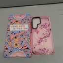 Toycamp for Samsung Galaxy S25 Ultra Case - Compatible with Magsafe Credit Card Holder Wallet Magnetic Cute Women Teen Girls Kawaii Girly Unique Flower Design Phone Cover for Samsung S25 Ultra