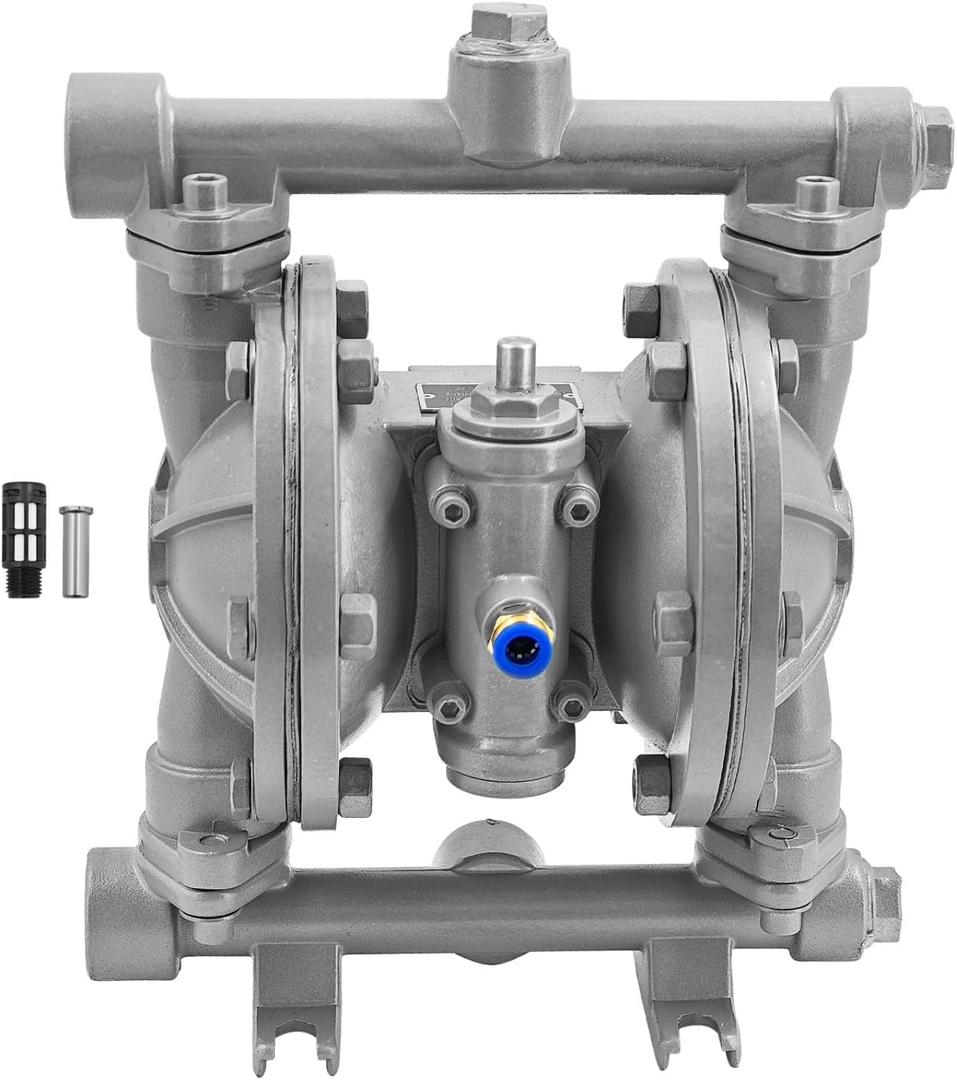 QuenPenge Air Operated Double Diaphragm Pump 1/ 2 inch Inlet/ Outlet, 16 GPM