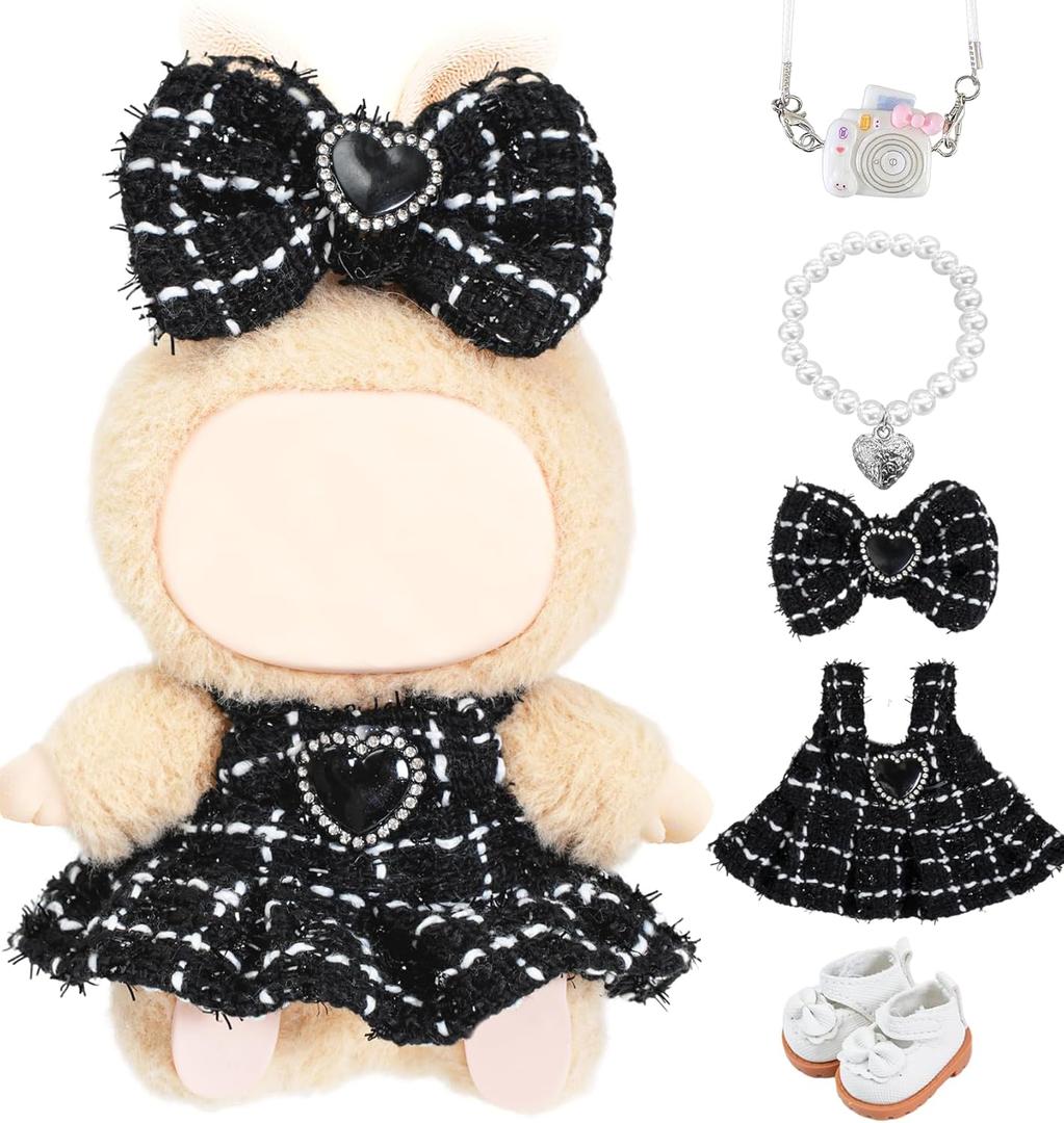 17 cm Cute Doll Clothes Design Outfits Accessories Mini Big Into Energy Monster Case Cover Protector Box Bag Display Charm Figure Keychain