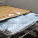 WLIVE 5-Position Folding Beach Chair with Face Hole, Portable Patio Lounge Chair for Beach, Pool, Outdoor Tanning Chair, Light Blue