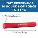 THERABAND FlexBar Resistance Bar, Light, Red Flex Therapy Bar for Physical Therapy, Wrist & Forearm Exercise Equipment, Non Slip Grip, Compact Design