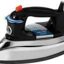BLACK+DECKER The Classic Iron, Aluminum Soleplate, Steam or Dry Ironing, 7 Temperature Settings, AntiDrip, 1100 W, Black