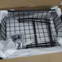 Miyawell 3-Tier Rolling Pantry Cart with Wheels, Stackable Wire Storage Floor Organizer for Kitchen Pantry Snack Shelves, Fruit Basket Stand, Vegetable Storage Rack for Food Snacks Onion Potato (3 Tier-black (1 Pack))