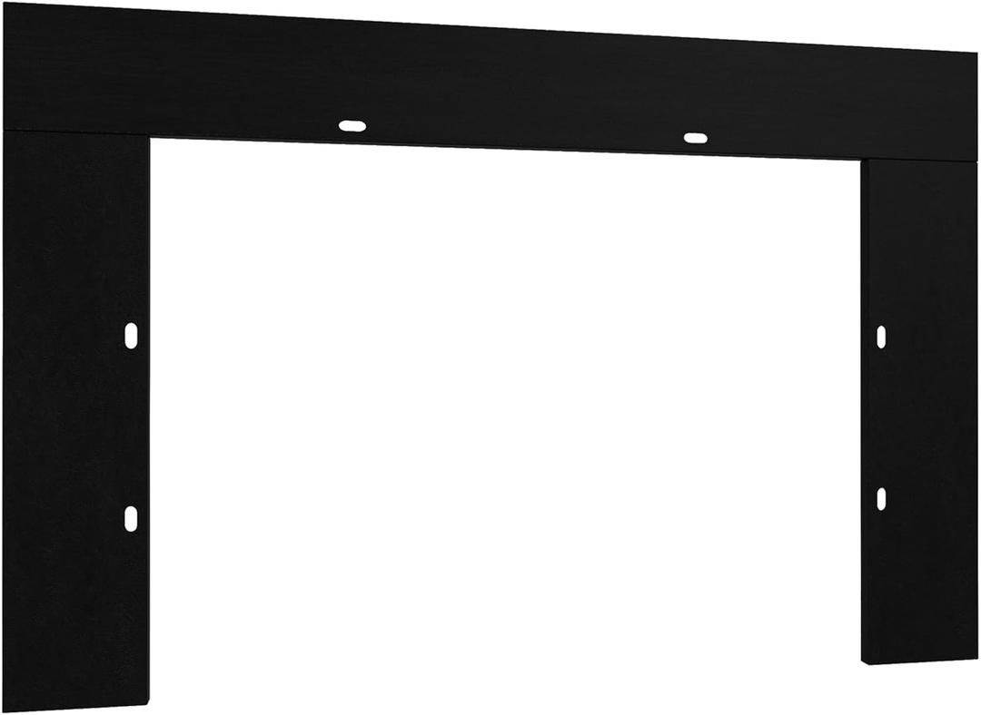 Modern Eletric Fireplace Insert Trim Kit for 43" W x 27" H, Black