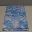 Siilues Christmas Table Runner, Blue Christmas Decorations Snowflake Christmas Runner for Table Seasonal Winter Decor Holiday Home Party Dining Table Decorations 13x72 Inch