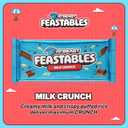 Feastables MrBeast Milk Chocolate Crunch Chocolate Bar, King Size Candy Bar for Adults & Kids, Candy Bars for Snacks, Gifts, & Dessert, Sweet & Creamy Quality Fairtrade Cocoa, 2.1 Oz Each, 10 Count (EXP 03/05/26)