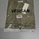 VEIISAR Men's Crew Neck T Shirt - Fitted Elastic Tees Fresh Print Tshirts - Pattern & Color 20+ (Green, XL)