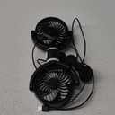 Trustnice USB Car Fan for Backseat for Kids, Dual Head Car Seat Fan Independently Controlled 360 Rotatable Powerful 3-Speed Vehicle rear headrest Air Circulation Cooling Fans for SUV Truck Sedan