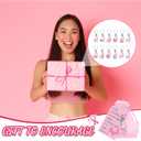 Remuuly 32 Set Breast Cancer Awareness Keychains Pink Ribbon Gifts Breast Cancer Accessories Survivor Party Favors for Women Pink Ribbon Keychains with Hope Cards and Organza Bags