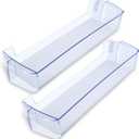 2 Pack RT18M6215SR Door Shelf 24in For Samsung Fridge Door Shelf Replacement DA63-08645A, RT18M6215SG RT18M6213SR Door Shelf Compatible With Samsung Door Shelf Bin, For Samsung RT18M6215WW RT18M6213SG