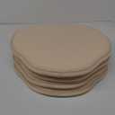 Shinnwa Windsor Chair Cushions 4 Pack, Non Slip Kitchen Seat Cushion, Farmhouse Chair Pads for Dining Room, Set of 4, 17 x 15.5 inches, Beige (Cream)