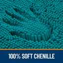 OLANLY Bathroom Runner Rugs 44x24, Soft Absorbent Chenille Bath Rugs, Rubber Backing Quick Dry, Machine Washable Long Bath Mats for Bathroom Floor, Tub and Shower, Home Decor Accessories, Deep Lake