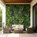 Artificial Greenery Wall Panels, 4 Pack, 20 x 40 in, Faux Grass Wall