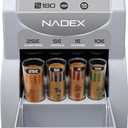 Nadex S180 Digital Coin Counter, Sorter,and Wrapper - Automatically Sorts and Counts Coin Batches, Stops on Full Coin Rolls, Silver