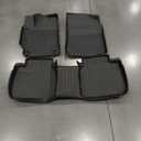 All-Weather TPE Rubber Floor Mats Compatible with  Fit Camry 2015-2017 Toyota Camry, Custom Fit Full Car Carpet Liners Set (Black)
