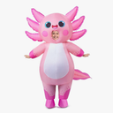 Spooktacular Creations Kids Inflatable Costume, Full Body Pink Axolotl Air Blow Up Halloween Costumes
