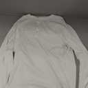 Men's Slim-Fit Long-Sleeve Henley Shirt (White), S