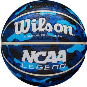 WILSON NCAA Legend Basketballs - Size 5, Size 6 and Size 7 (Blue Camo)