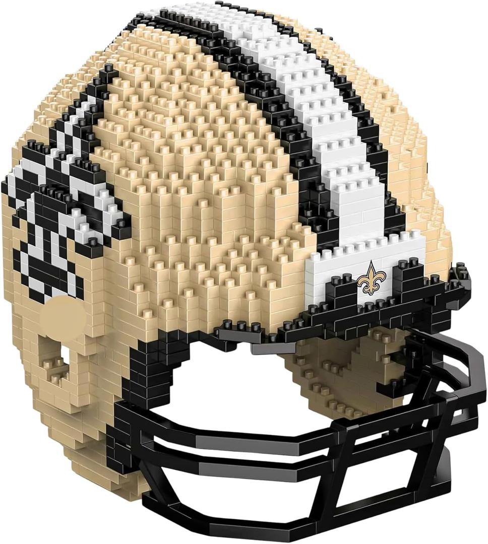 FOCO Unisex NFL 3D BRXLZ Puzzle Replica Helmet Set (One Size)