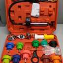 18PCS Radiator Pump Pressure Tester Kit, Pressure Leak Tester Tool Kit for Automotive Cooling System Water Tank Leakage Detection
