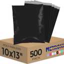 Metronic Poly Mailers 10x13 500Pcs,Strong Adhensive Shipping Bags for Clothing,Waterproof Poly Mailer Bags for Shipping, Flexible Shipping Envelopes for Small Business, Mailing Packages Bags Black